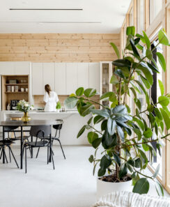 Kitchen log home Finland Honkarakenne photography interiors
